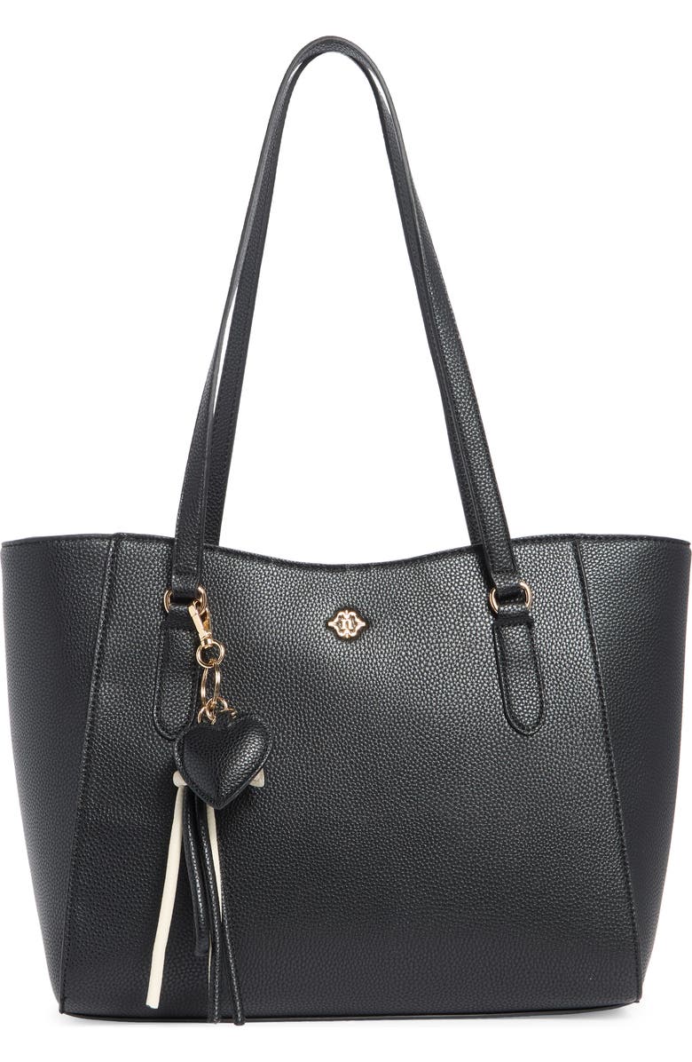 Nanette Lepore Three Piece Tote, Baguette & Card Wallet Set, Main, color, Black - Rice