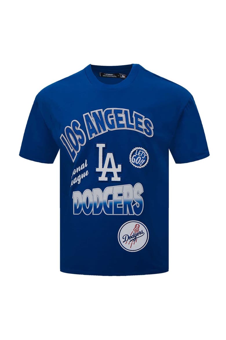 Men's Pro Standard Royal Los Angeles Dodgers Turn It Up Dropped Shoulder T-Shirt, Alternate, color, Royal
