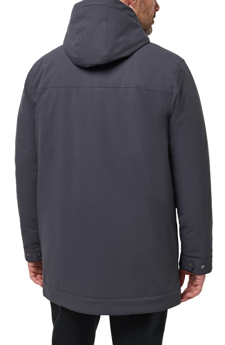 TravisMathew Mountain Pass Waterproof Hooded Long Jacket, Alternate, color,