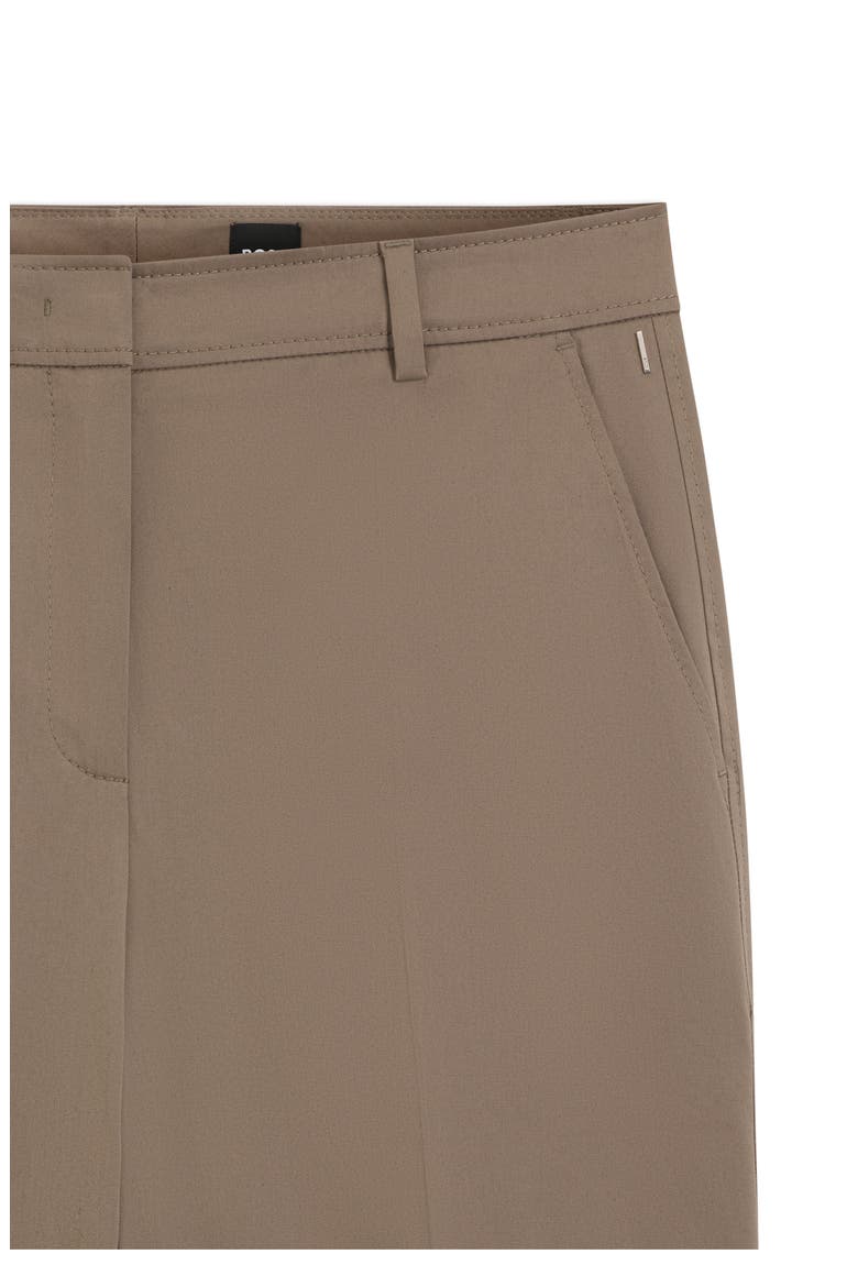 Tecarino Stretch Cotton Ankle Career Pants, Alternate, color, WALNUT