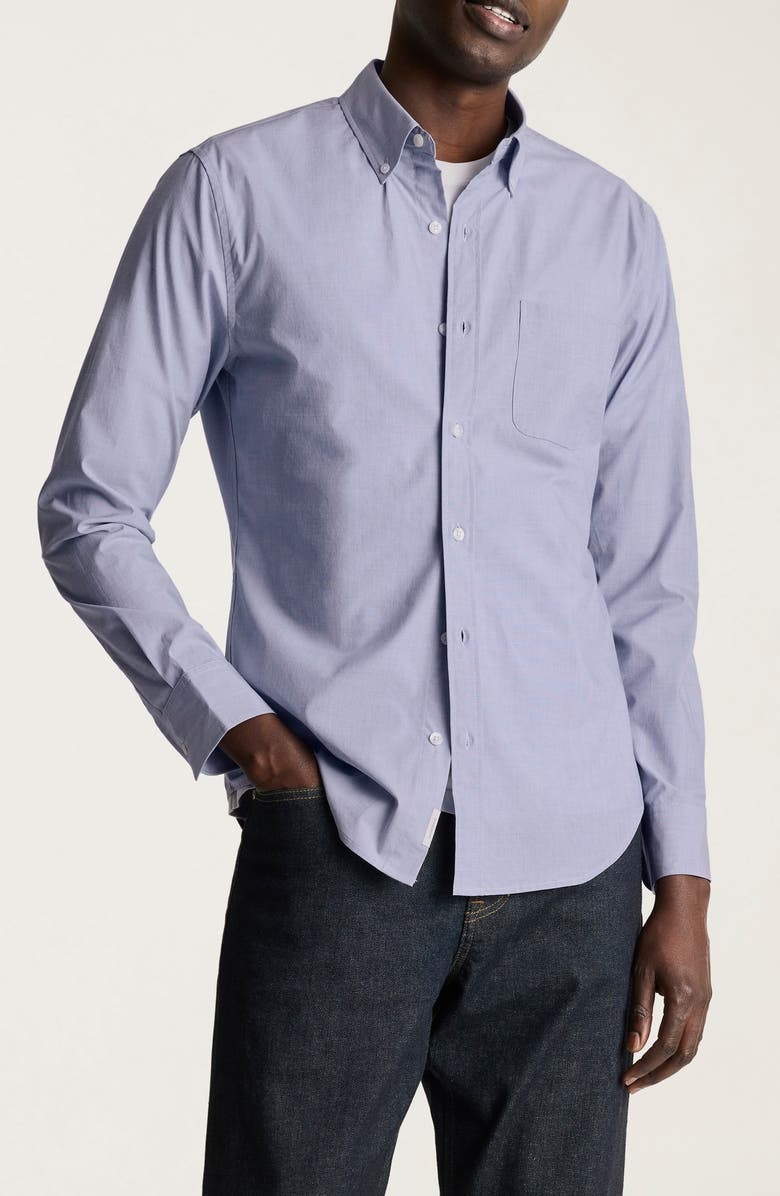 Bonobos Everyday Slim Fit Stretch Cotton Button-Down Shirt, Main, color, Blue