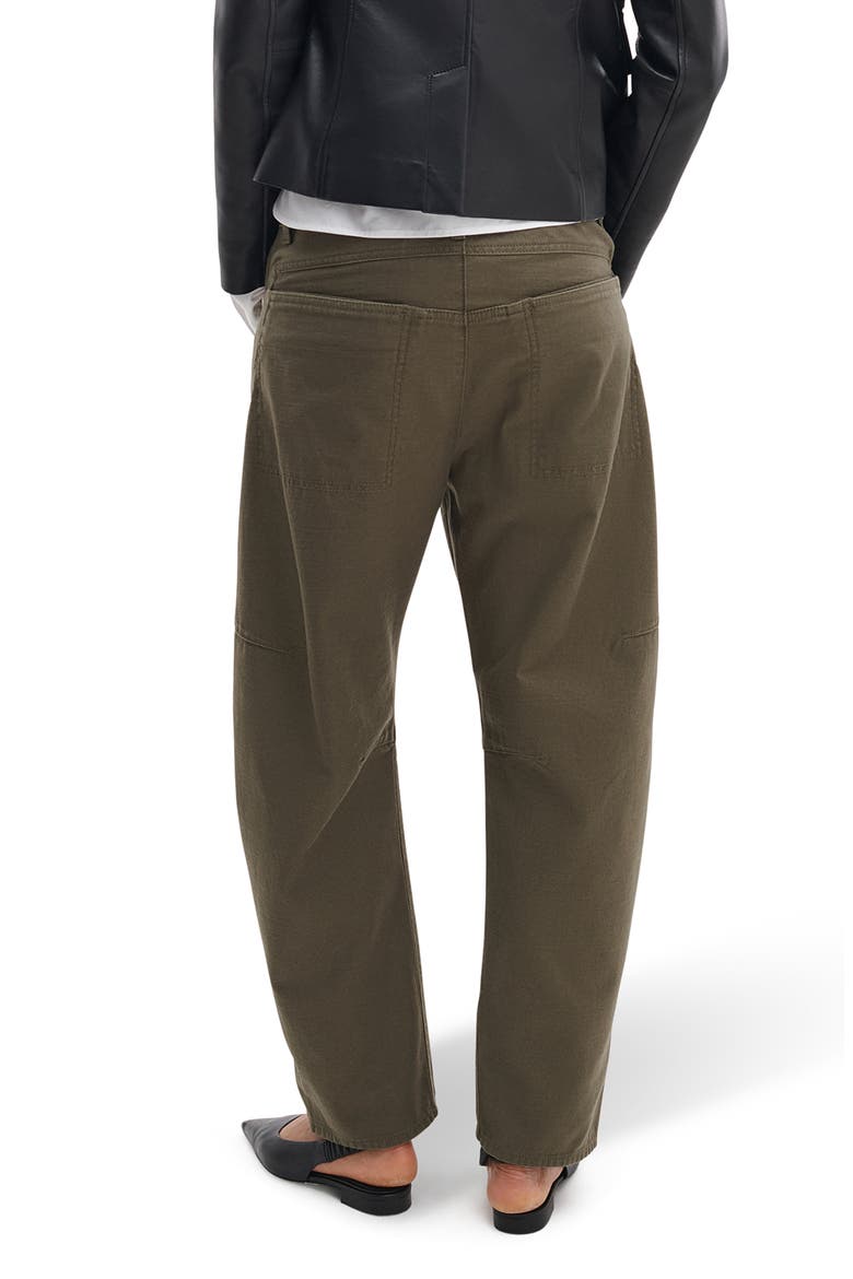 Stevie Tapered Stretch Cotton Utility Pants, Alternate, color, OLIVE