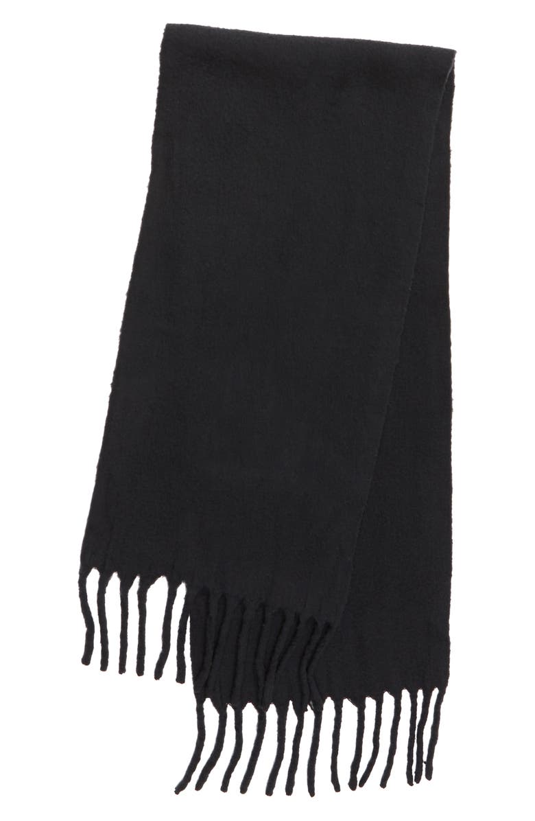 AllSaints Solid Brushed Wool Blanket Scarf, Alternate, color,