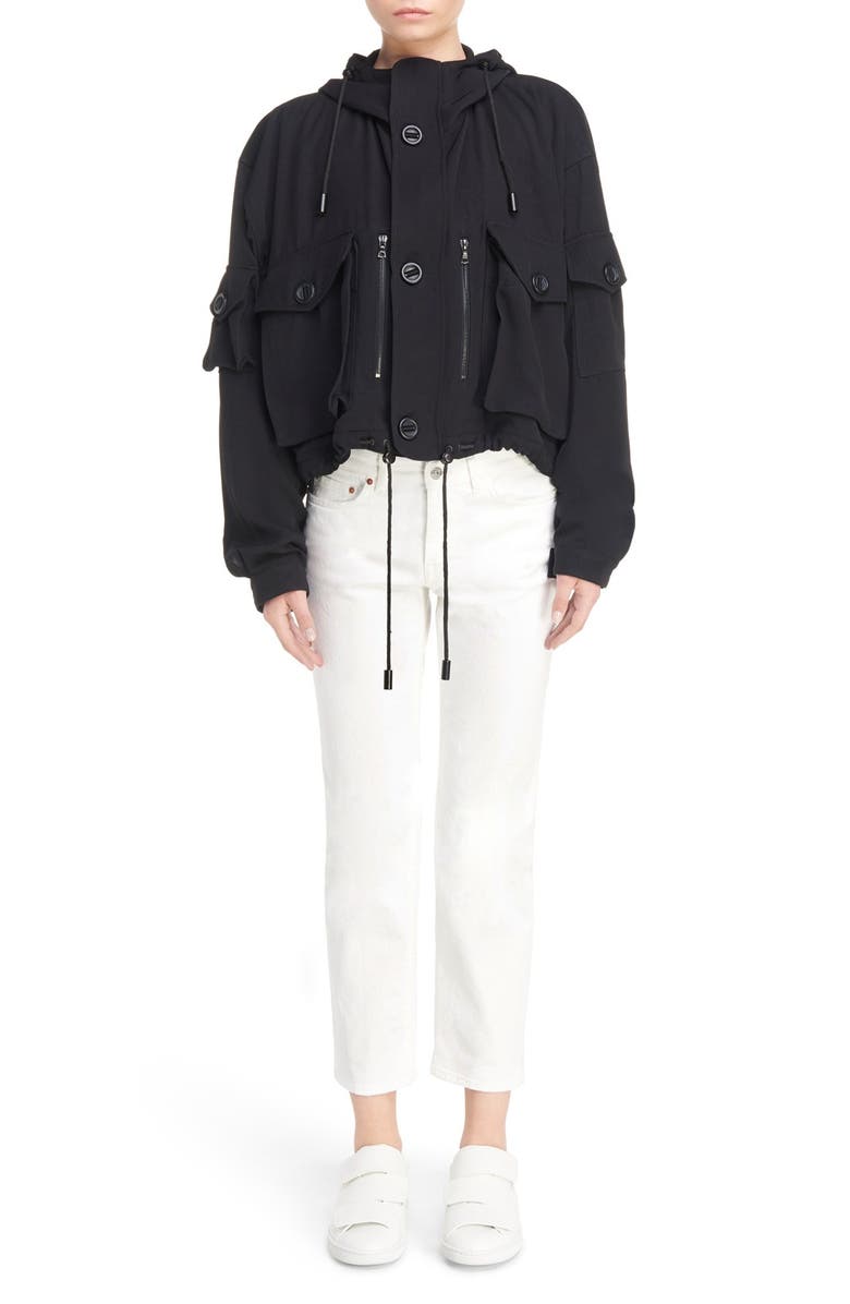 Acne Studios Loki Crop Jacket, Alternate, color, 