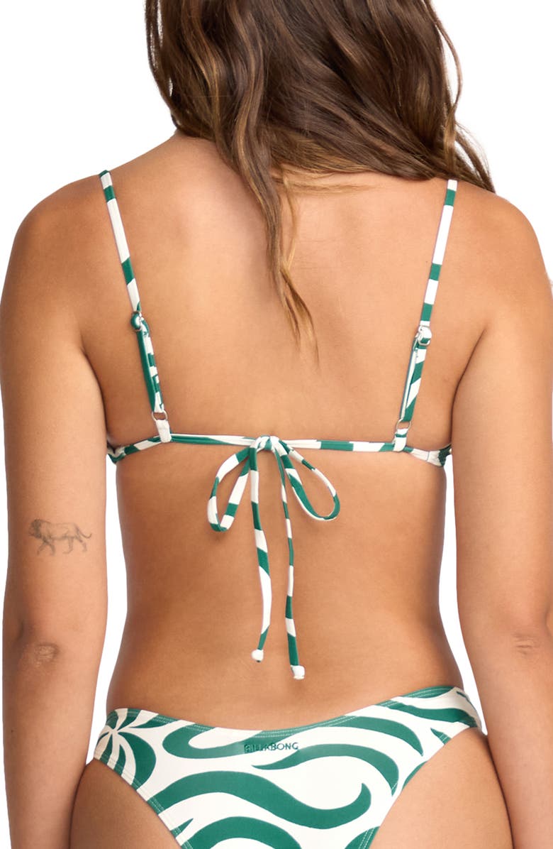 Billabong All the Waves Talia Underwire Bikini Top, Alternate, color, Evergreen