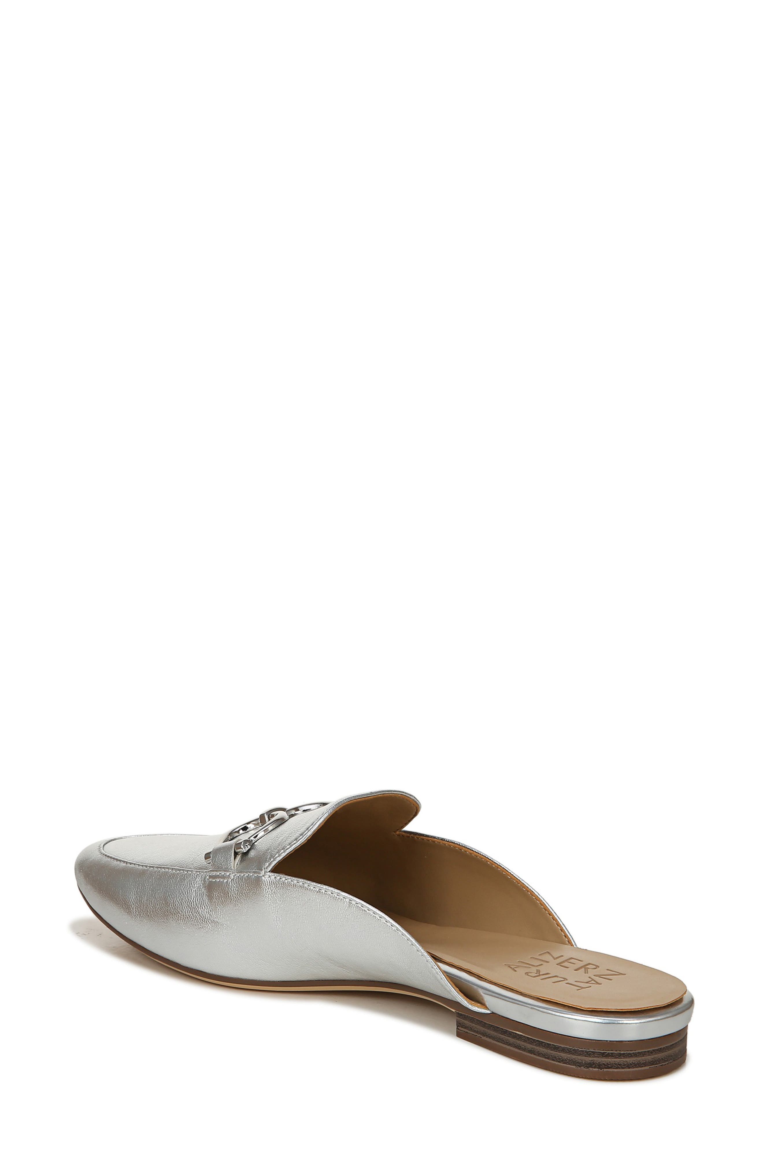 Leanna Mule, Alternate, color, SILVER LEATHER
