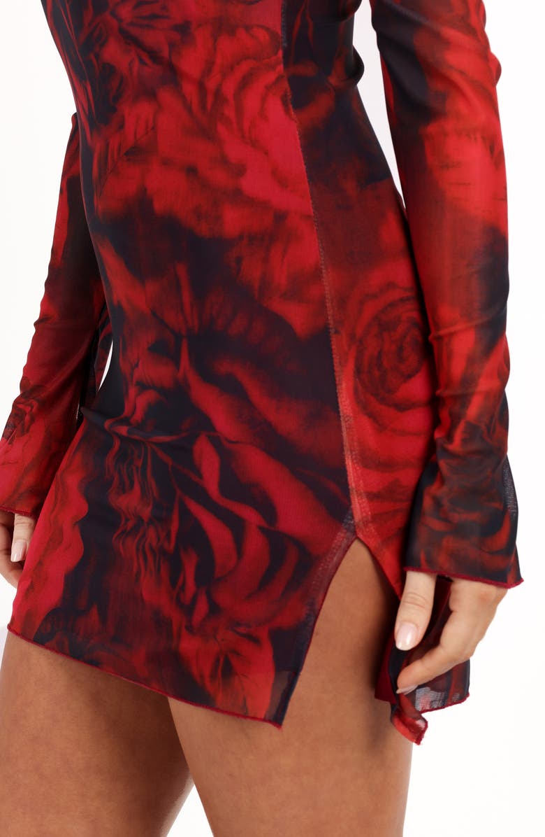 Petal & Pup Jordi Long Sleeve Minidress, Alternate, color, 