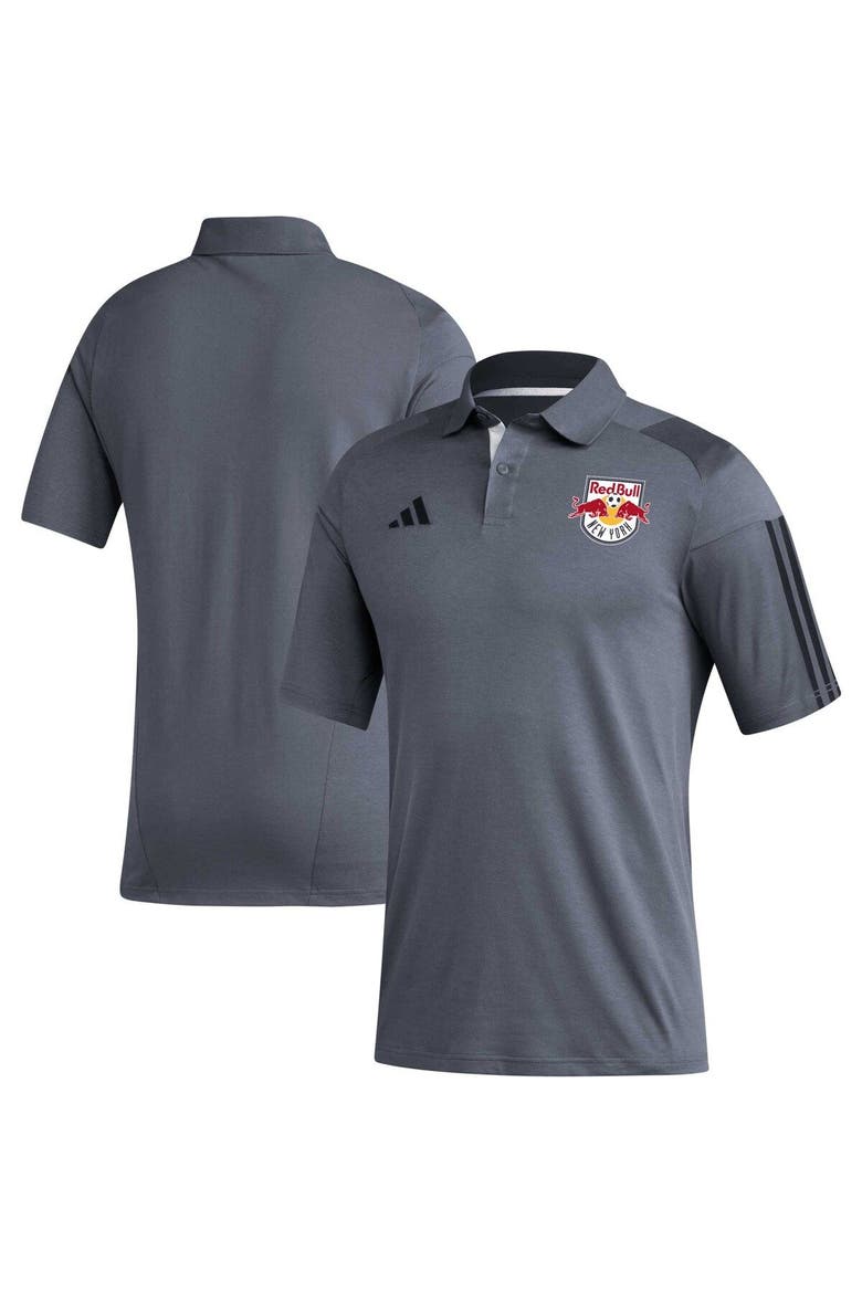 Men's adidas Gray New York Red Bulls 2023 On-Field Training Polo, Main, color, Gray
