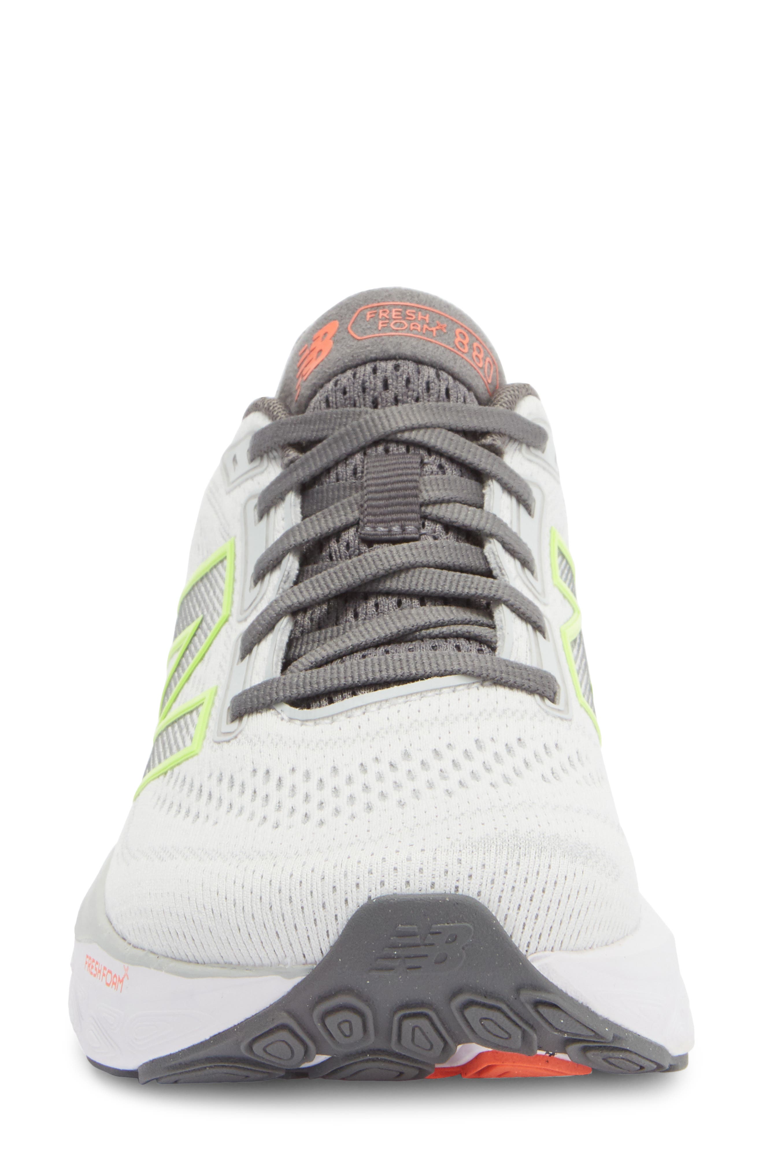 New Balance 880 v14 Fresh Foam Running Shoe, Alternate, color, Grey Matter/ Beached Lime Glow