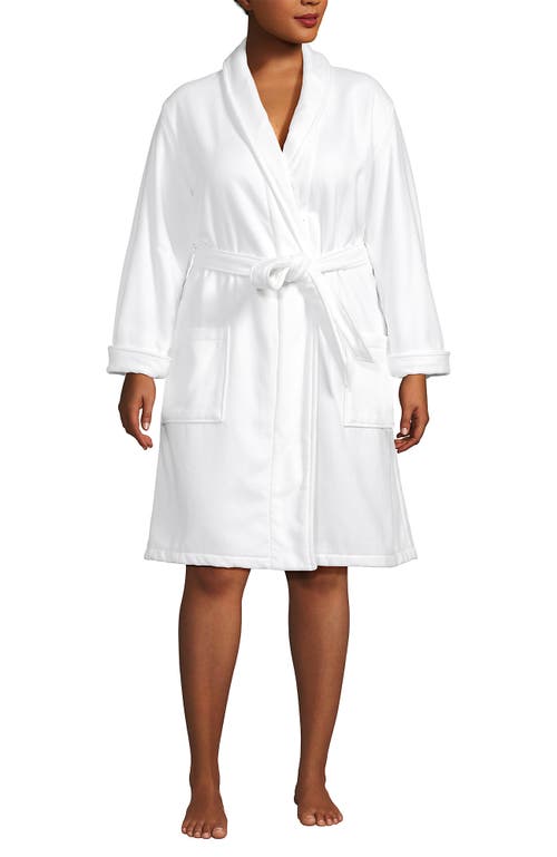 LANDS' END LANDS' END COTTON TERRY KNEE LENGTH SPA BATH ROBE