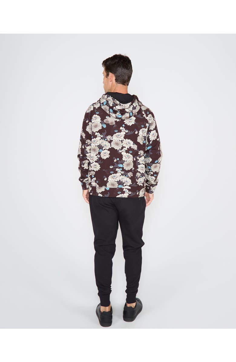 Lords of Harlech Hank Brushed Interlock Hoodie, Alternate, color, Serious Floral Black