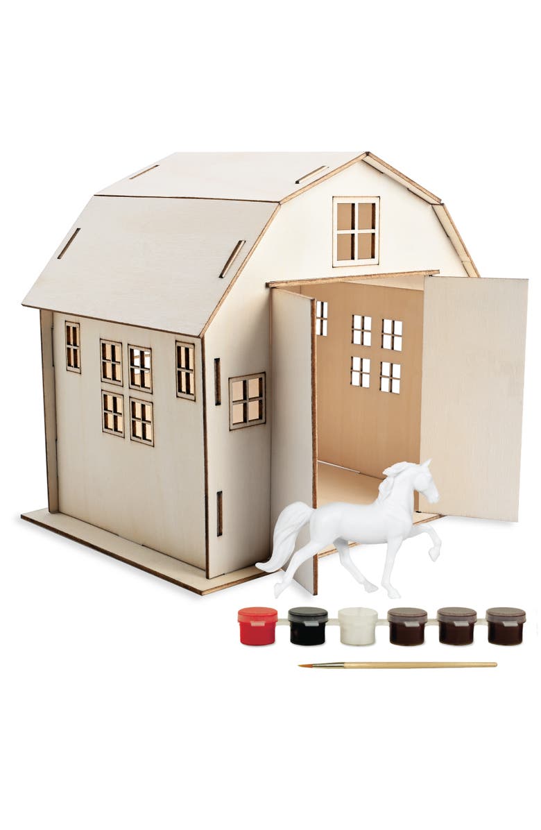 Breyer Horses Paint Your Own Barn And Horse, Main, color, Off-White