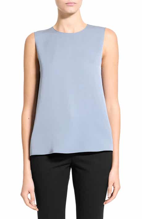 Theory Sleeveless Silk Blouse
