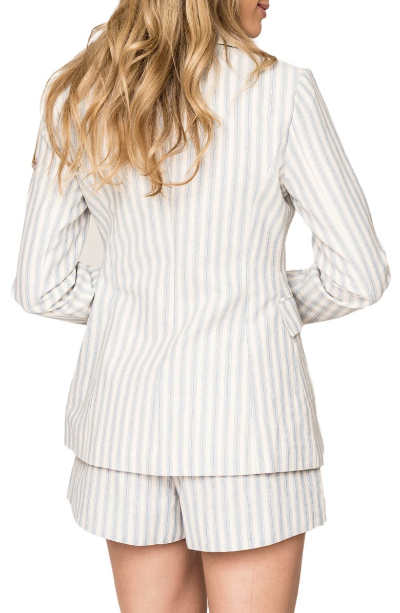 GIBSONLOOK Stripe Blazer, Alternate, color, Neutral Blue Stripe