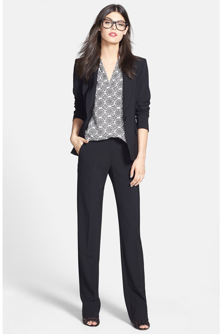 'Gabe B.' Stretch Wool Blazer, Alternate, color, BLACK