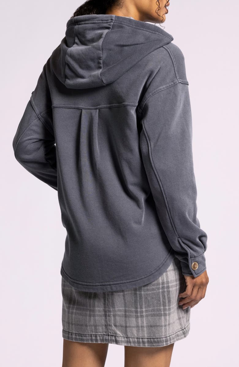 Thread & Supply Shyla Hooded Shirt Jacket, Alternate, color, Odyssey Grey