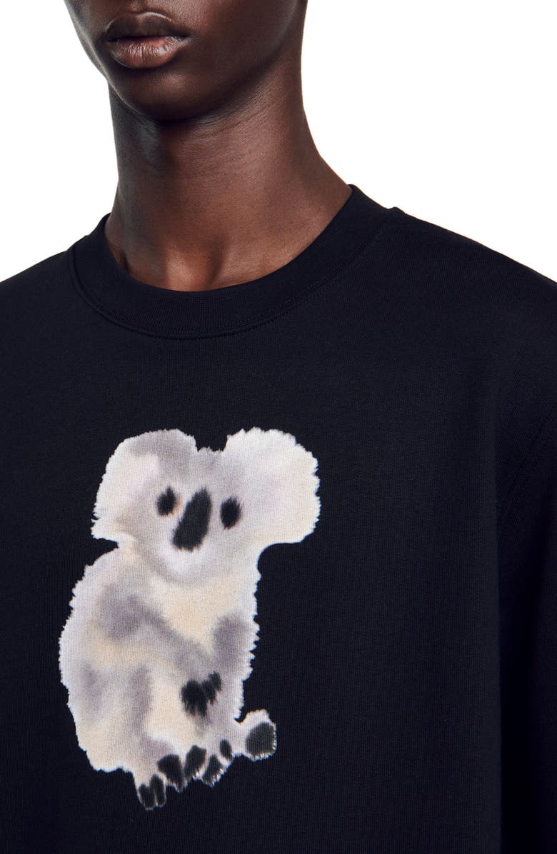 SANDRO Wild Animals sweatshirt, Alternate, color, 