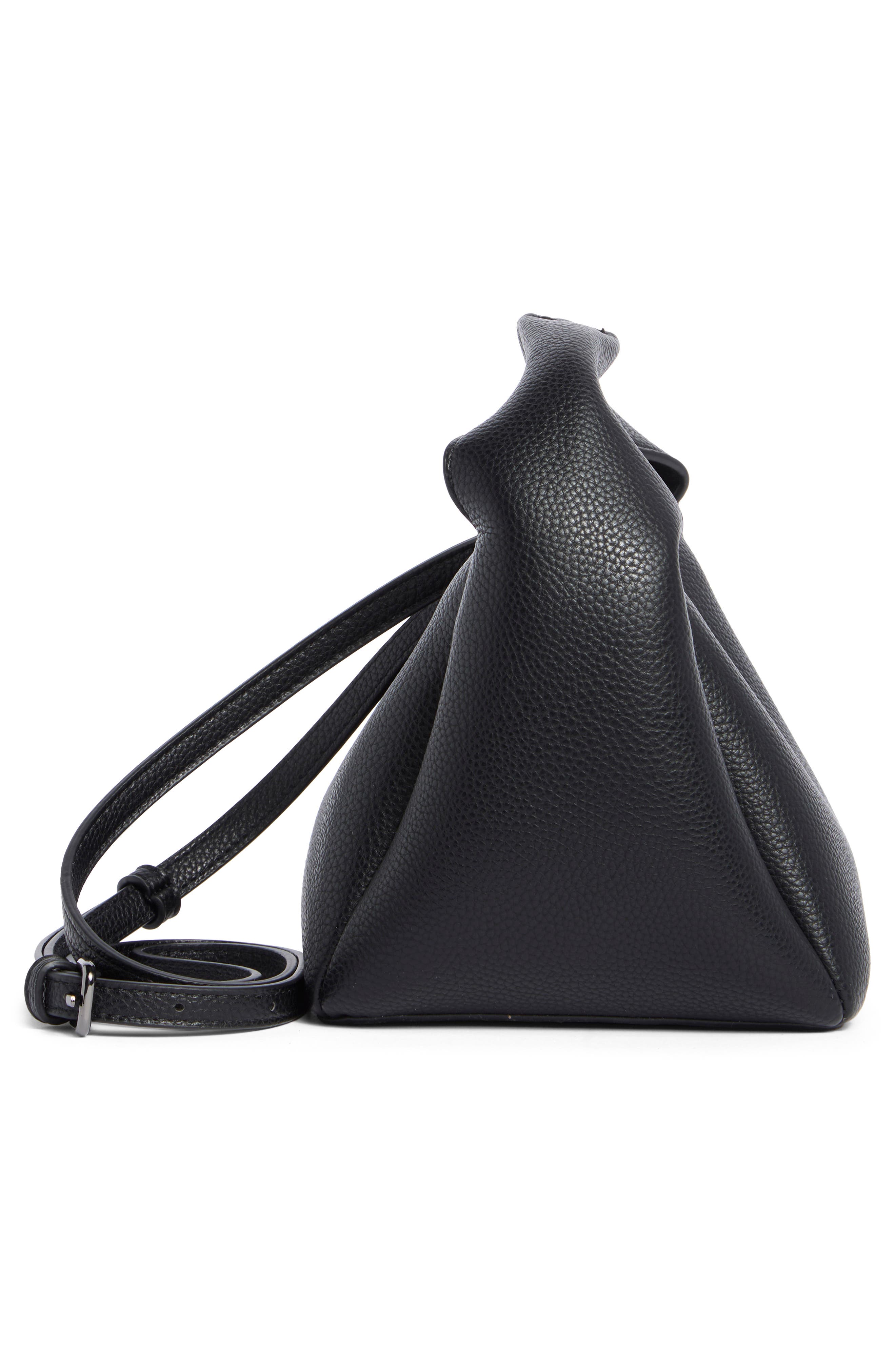BCBG Petite Top Handle Bag with Pouch, Alternate, color, Black