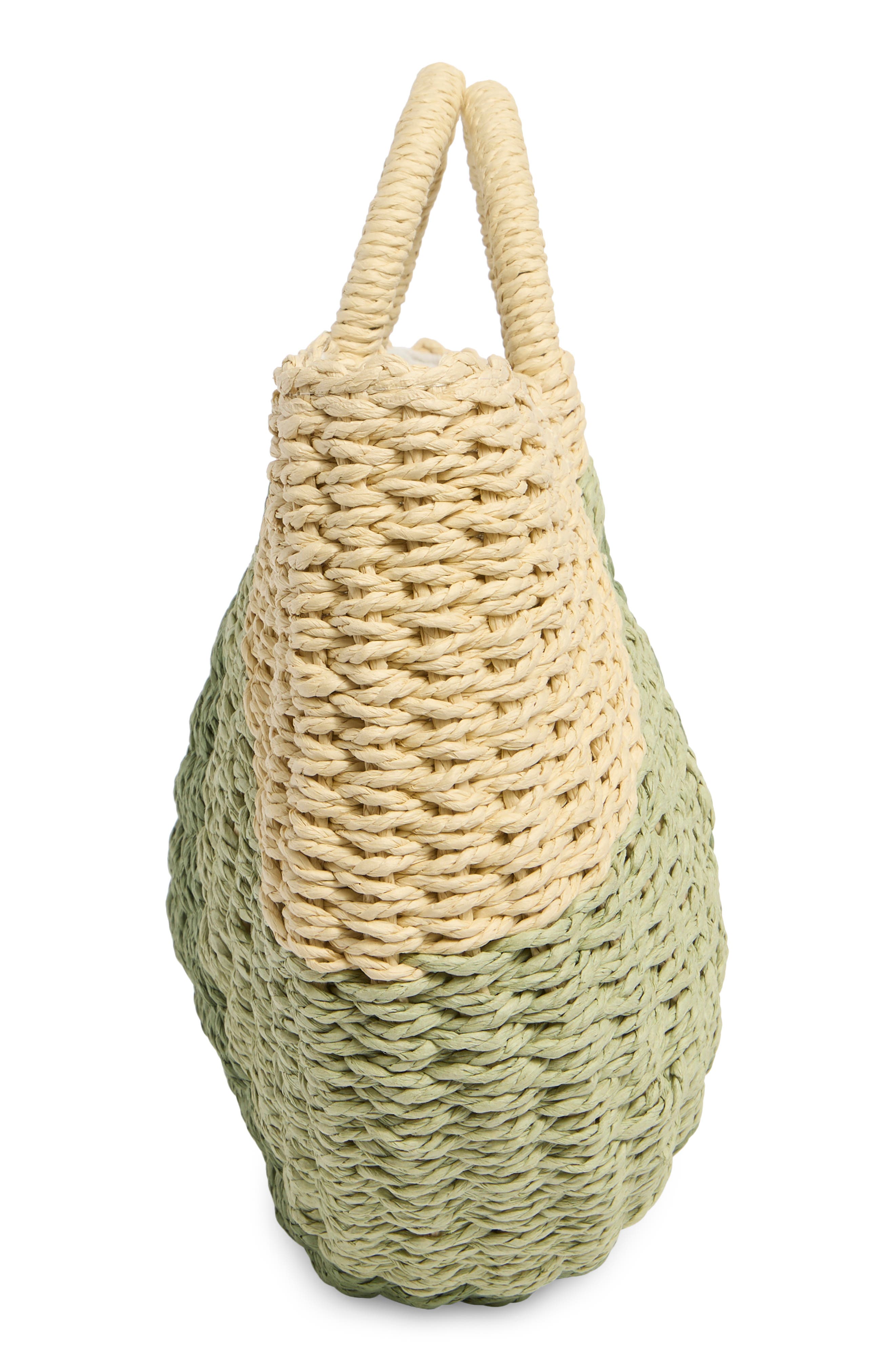 ALESSIA BIANCHI East/West Straw Tote, Alternate, color, Grass Multi