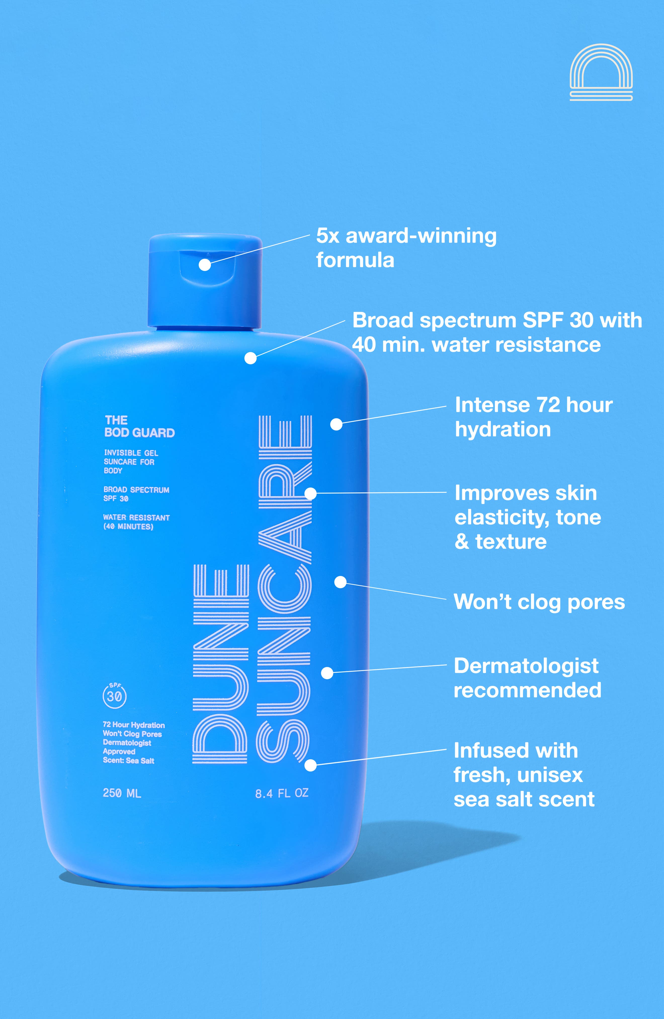 DUNE Suncare The Bod Guard Invisible Gel Sunscreen SPF 30 | Nordstrom