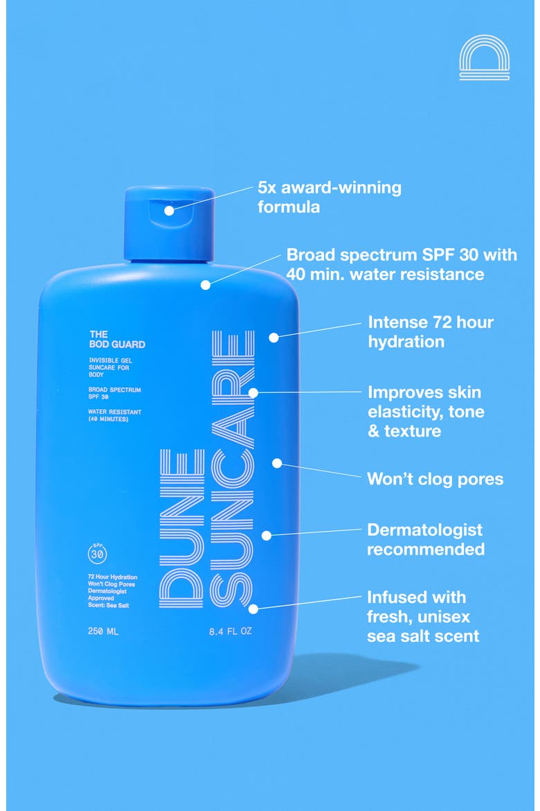 The Bod Guard Invisible Gel Sunscreen SPF 30, Alternate, color, NO COLOR