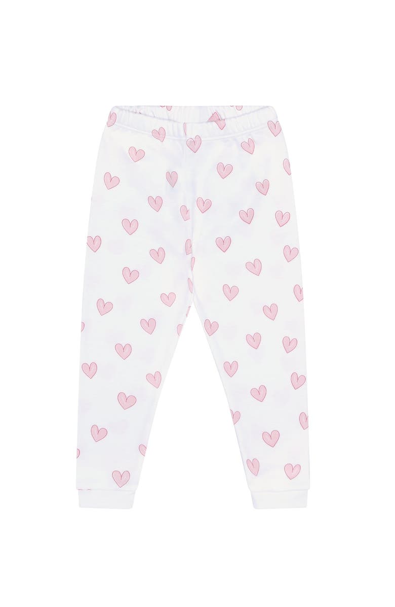 Nellapima Pink Heart Print Pajama - Toddler & Little Kid, Alternate, color, Pink