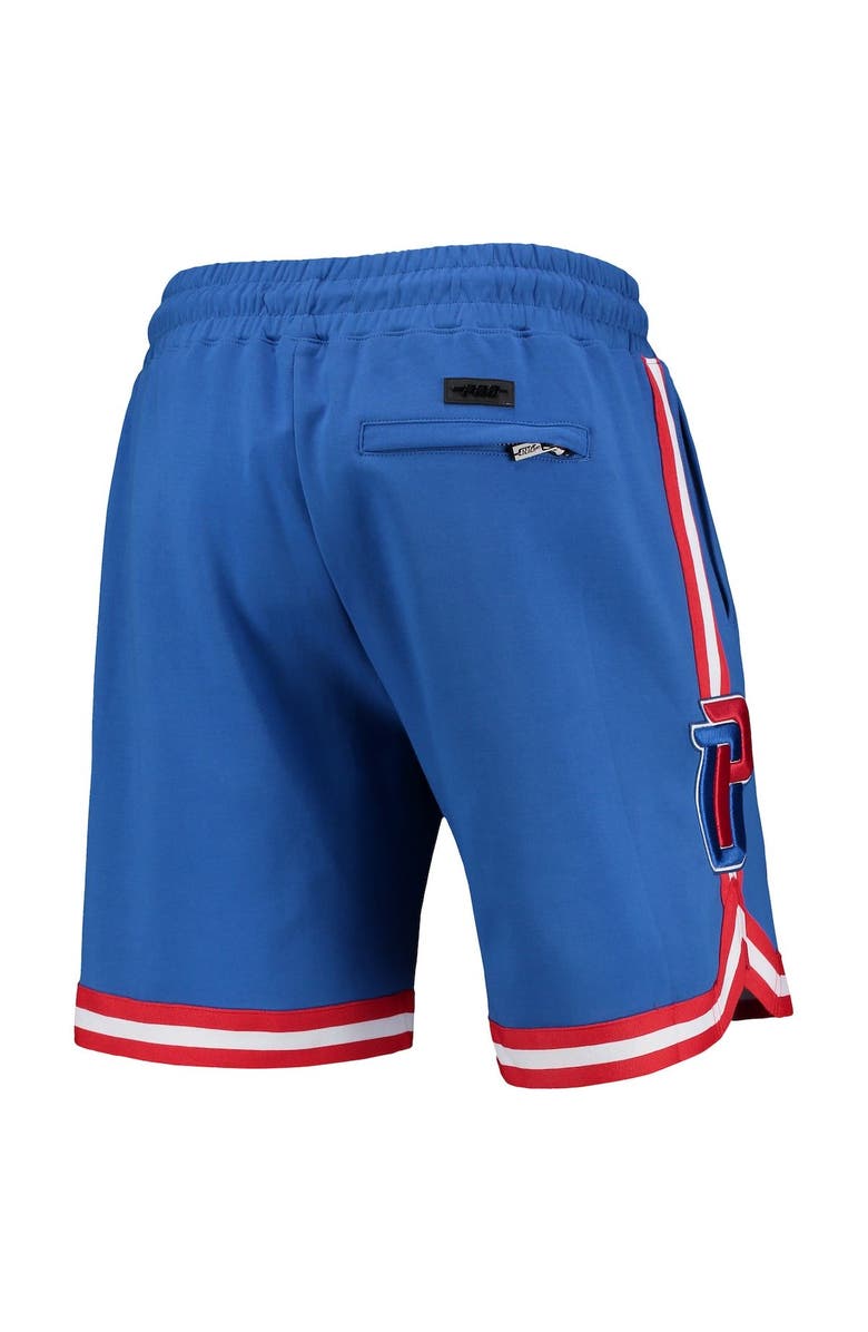 PRO STANDARD Men's Pro Standard Blue Detroit Pistons Chenille Shorts, Alternate, color, 