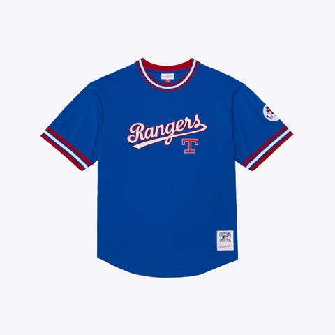 Men's Mitchell & Ness Royal Texas Rangers Wild Pitch Ringer T-Shirt