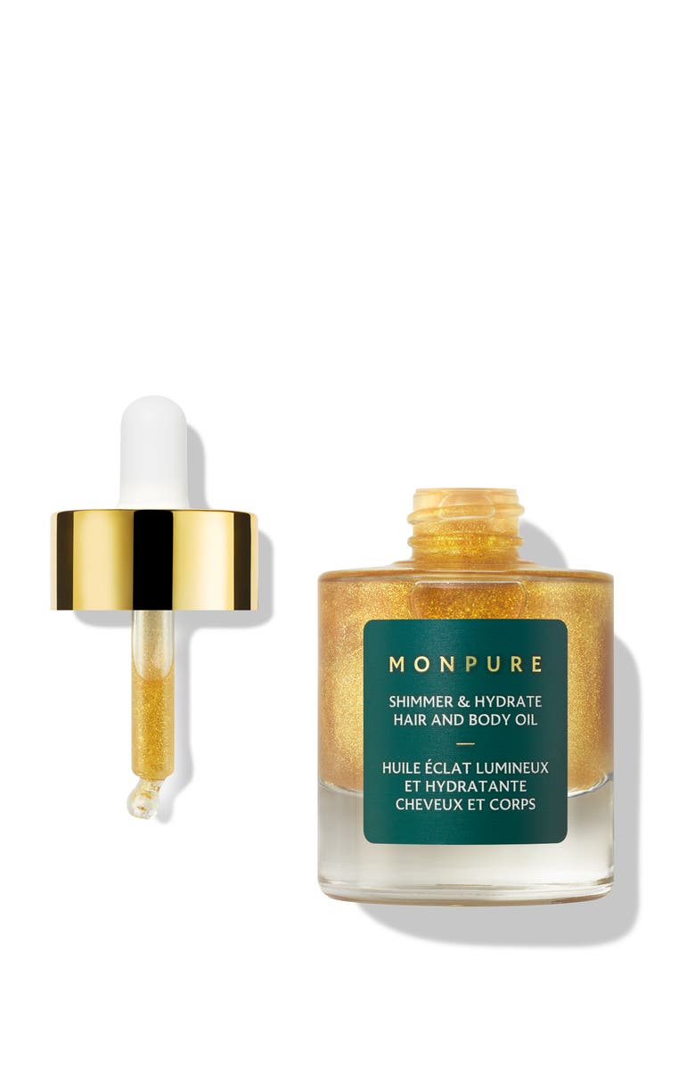 MONPURE Shimmer & Hydrate Hair and Body Oil, Alternate, color, NO COLOR
