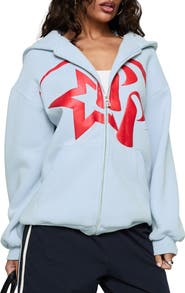 Princess Polly Starblazer Graphic Full Zip Hoodie