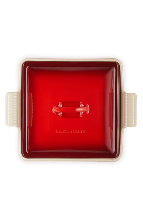 Le Creuset Heritage 2-quart Covered Square Stoneware Casserole In Cerise