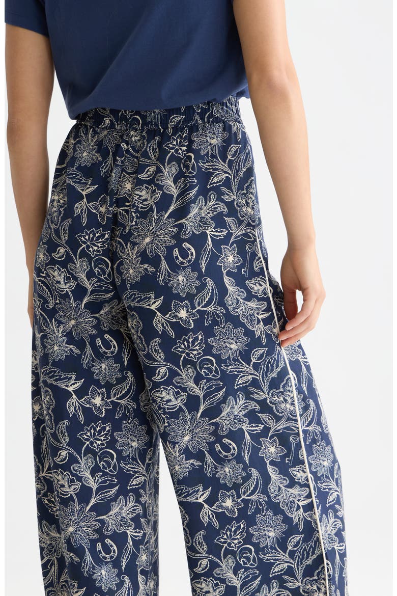 Eleni Print High Waist Wide Leg Pants, Alternate, color, LUCKY BANDANA DRESS BLUES