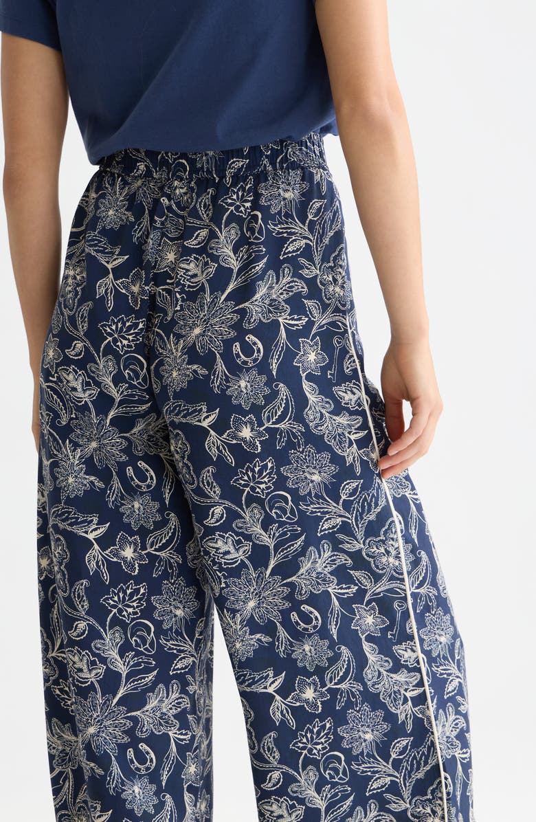 Scotch & Soda Eleni Print High Waist Wide Leg Pants, Alternate, color, Lucky Bandana Dress Blues
