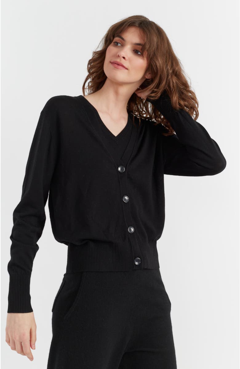 Chinti & Parker Pure Merino Ultra Fine V-Neck Knit Cardigan, Main, color, 