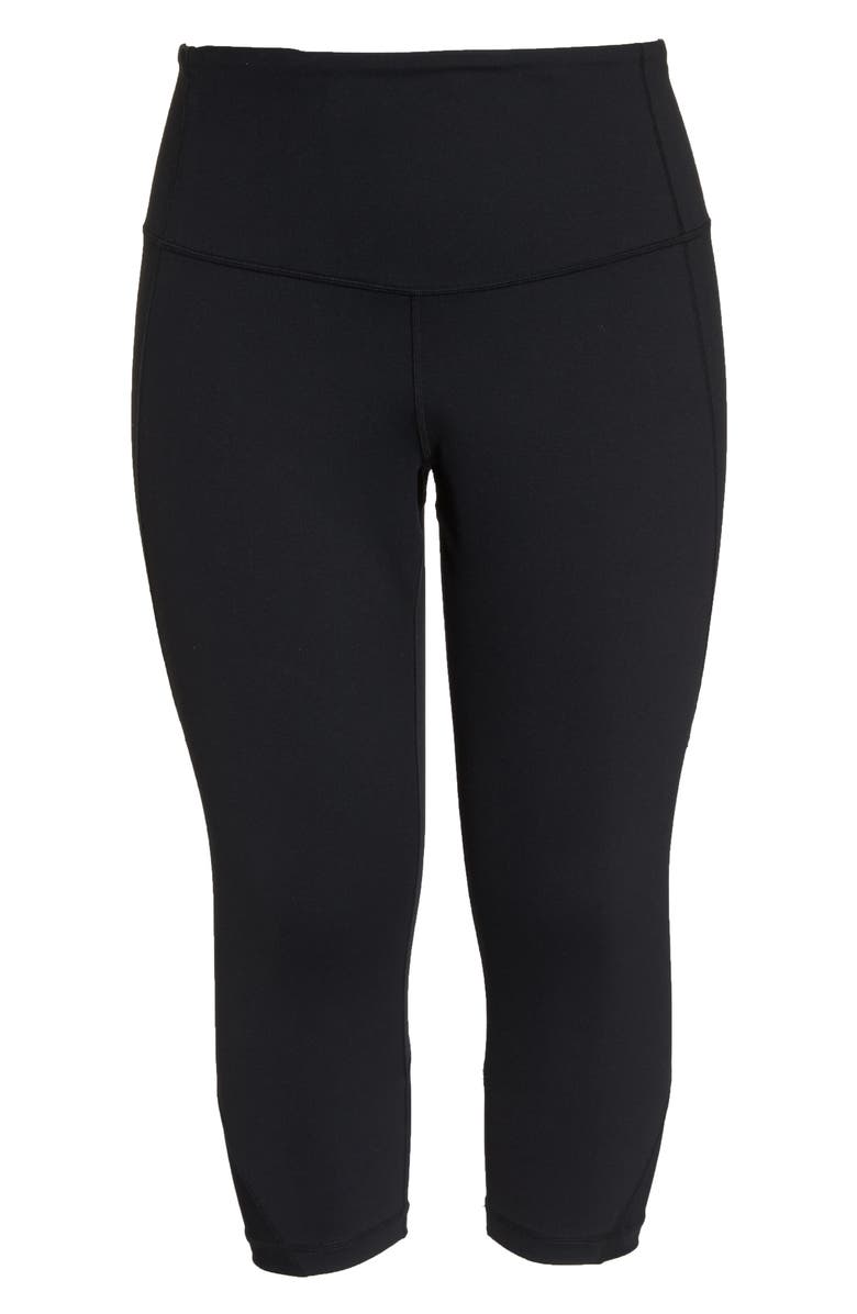 Zella Hatha High Waist Crop Leggings, Main, color, 