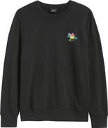 PS Paul Smith Regular Fit Cloud Zebra Organic Cotton Graphic Sweatshirt