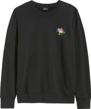 PS Paul Smith Regular Fit Cloud Zebra Organic Cotton Graphic Sweatshirt