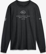 Nike Men's Nike Black New York Jets Sideline Bold Arch Star Dri-FIT Long Sleeve T-Shirt