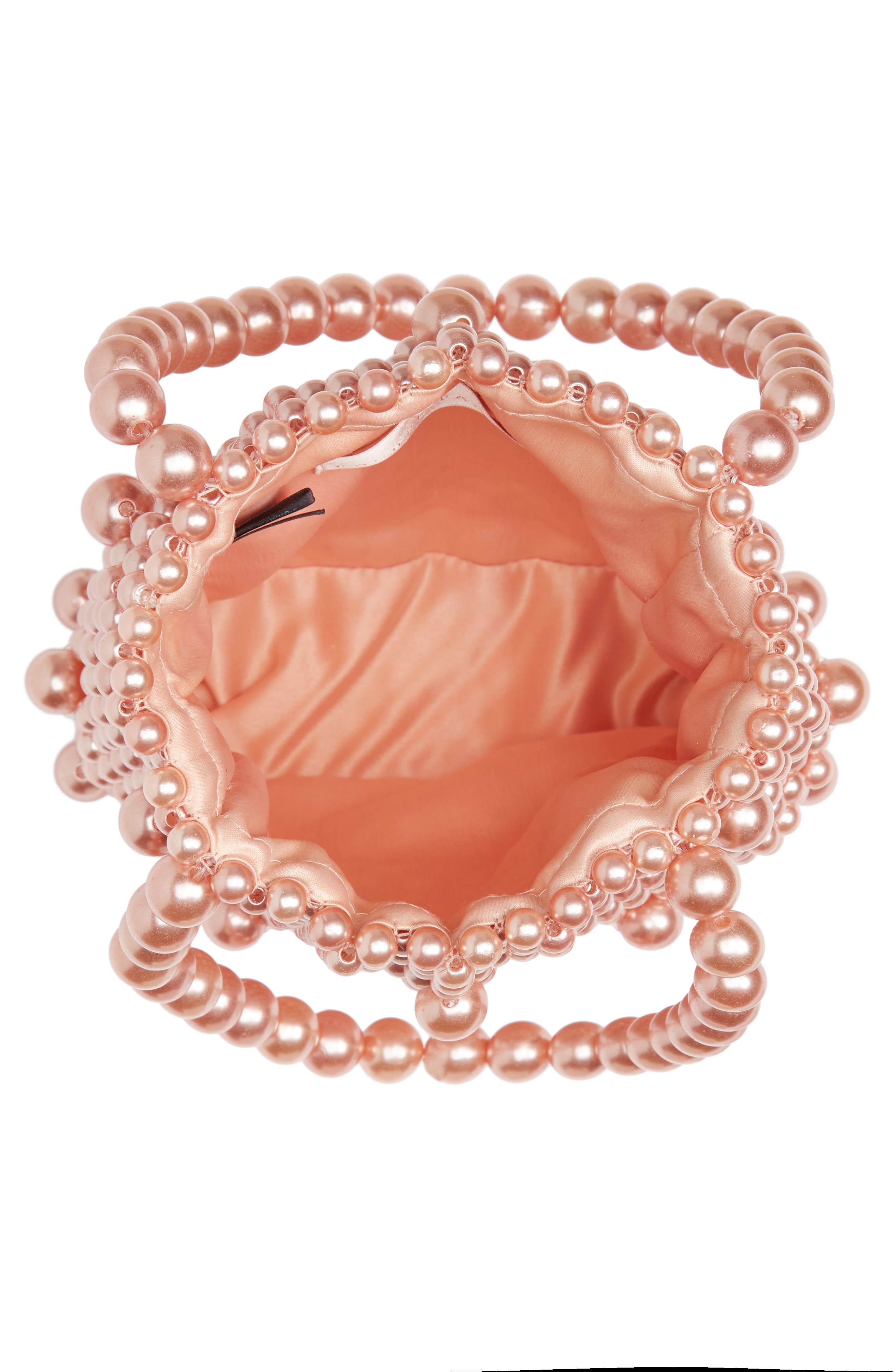 Rachel Parcell Mini Beaded Top Handle Bag, Alternate, color, 