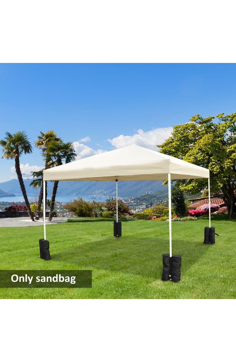 Outsunny Canopy Weights Bags, Alternate, color, Black