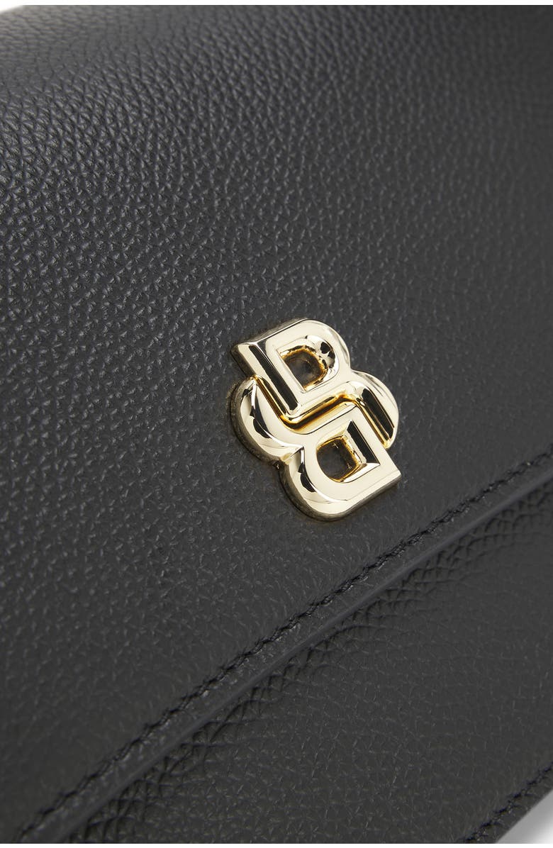 HUGO Beyond Leather Shoulder Bag, Alternate, color, Black