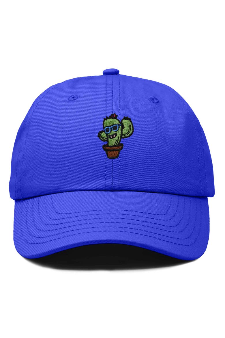 Cactus Embroidered Casual Cap, Main, color, Royal Blue