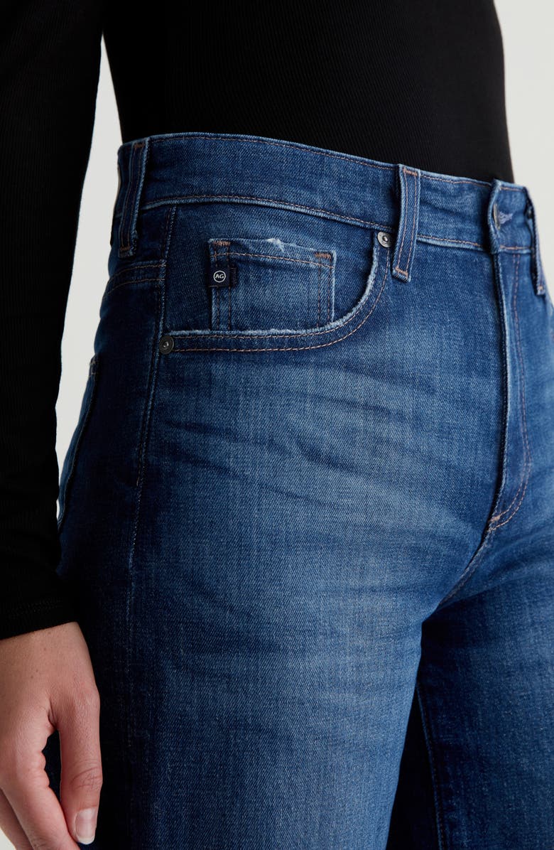 AG Saige Mid Rise Ankle Wide Leg Jeans, Alternate, color,