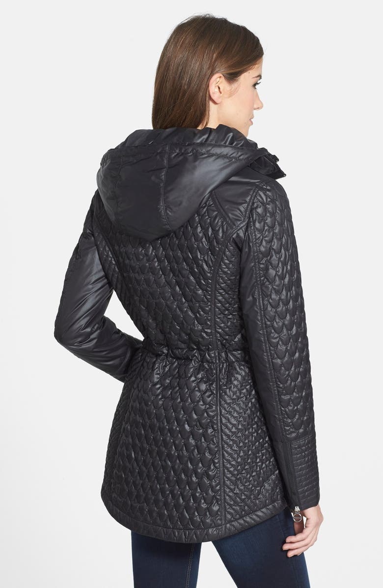 Laundry by Shelli Segal Quilted Jacket with Hooded Inset, Alternate, color, 