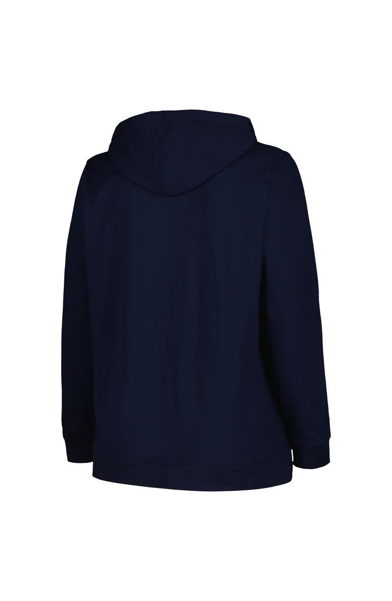 Champion Women's Champion Navy Penn State Nittany Lions Plus Size Heart & Soul Notch Neck Pullover, Alternate, color,