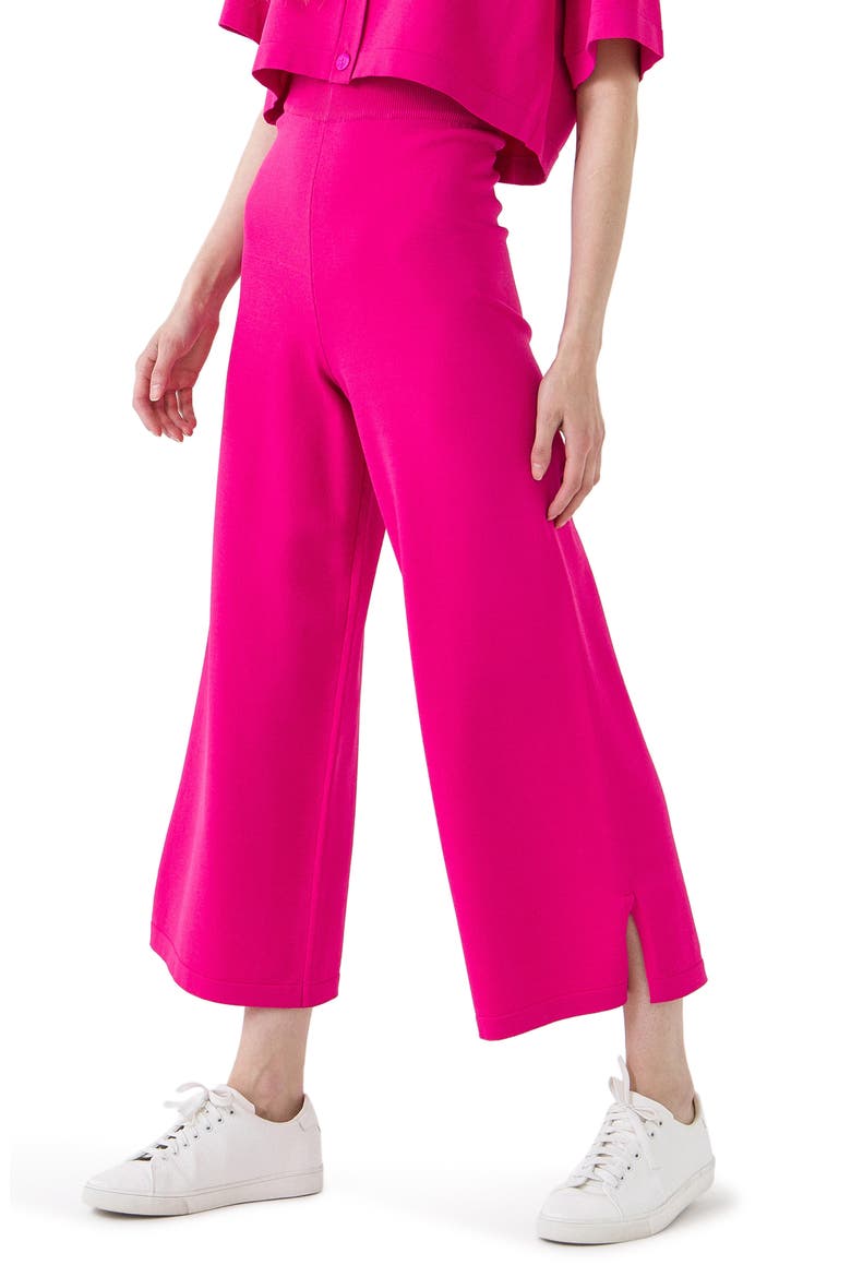 Loungewear Knit Pants, Alternate, color, MAGENTA