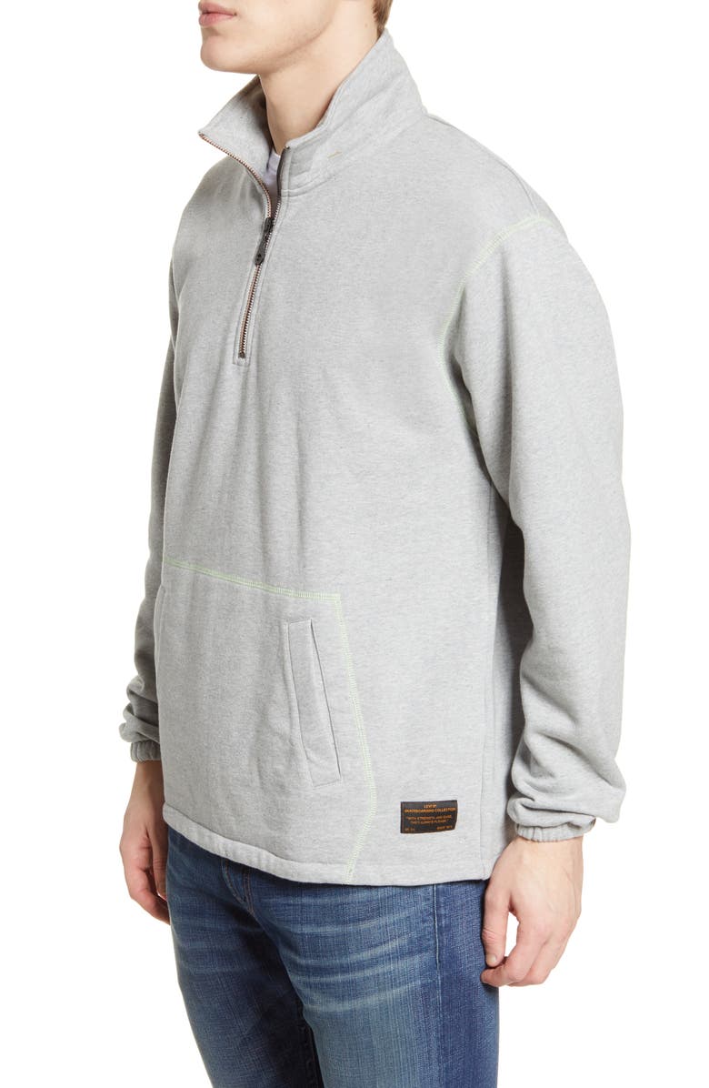 Levi's<sup>®</sup> Skate Quarter Zip Sweatshirt, Alternate, color, 