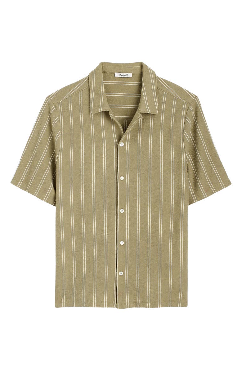 Madewell Textured Camp Shirt, Alternate, color, Cargo