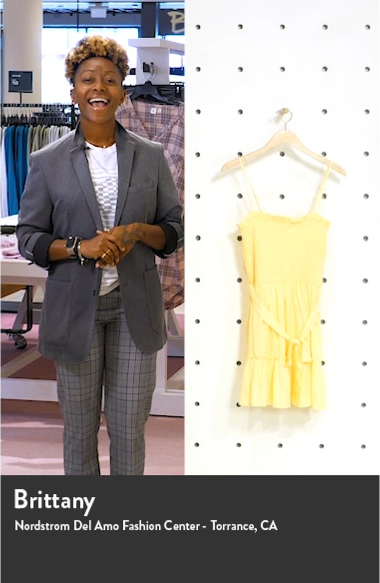 Smocked Bodice Minidress, sales video thumbnail