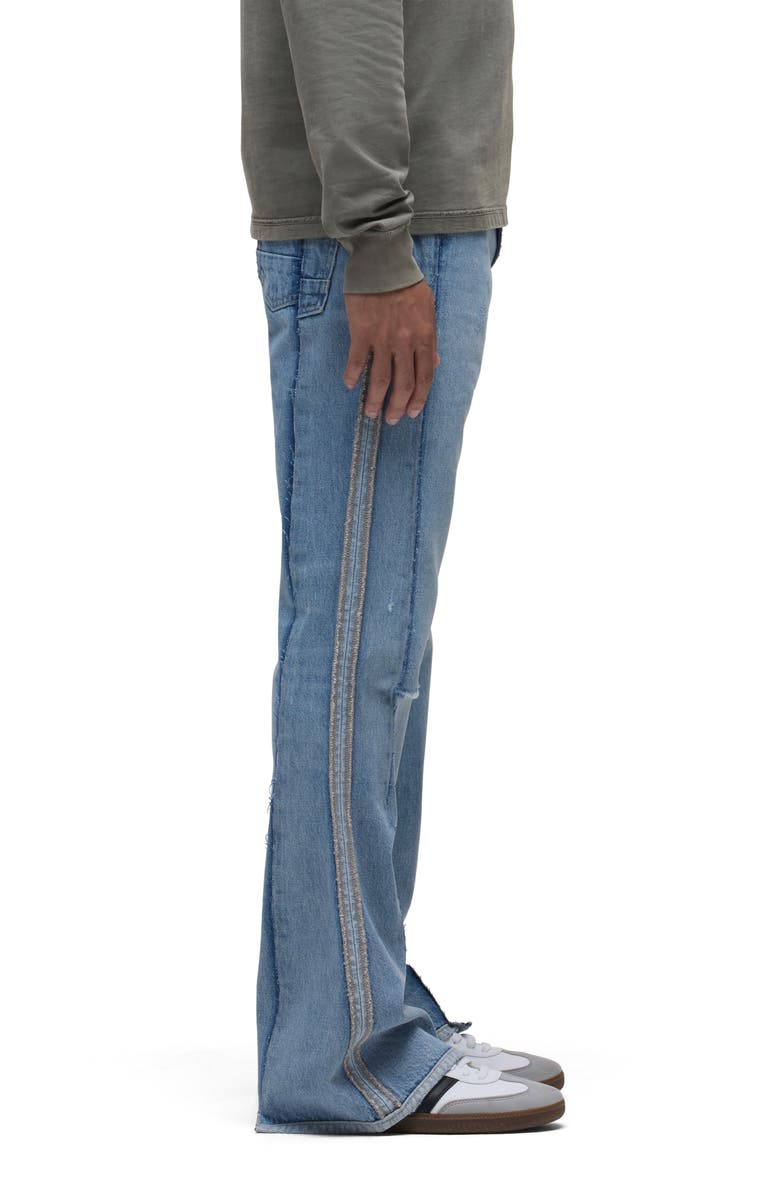 Hudson Jeans Walker Reconstruction Kick Flare Jeans, Alternate, color, Reconstructed Indi